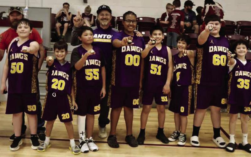 The Anton Bulldogs 5th and 6th Grade Boys team coached by Junior Alafa won the Championship game on Sunday to cap off their season. (Shown): Noah Alafa, Ryder Smith, Tripp Hodges, Gabriel Salas, Emiliano Zapata, Roman Hartless, Juan Garza, Noah Forman and Aiden Benavides. (Submitted Photo)
